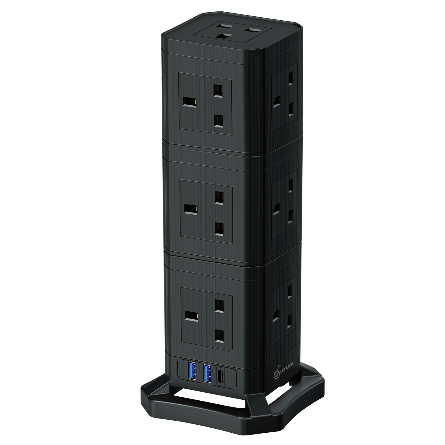 SRTECH Triple Layer Detachable Power Tower with USB-C