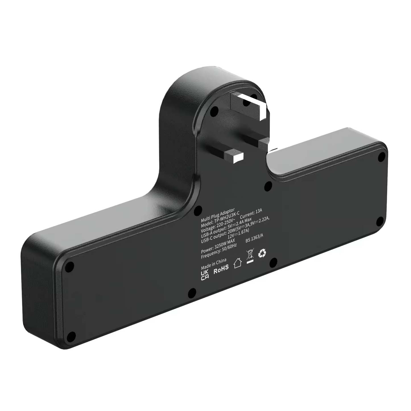 SRTECH 5-in-1 Multifunction UK Wall Socket