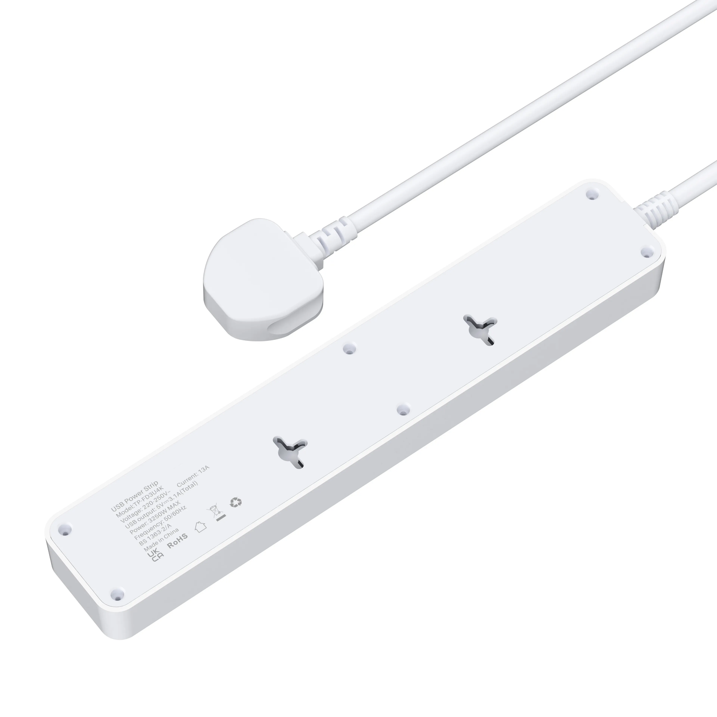 SRTECH 4-Outlet Strip with USB-C and USB-A